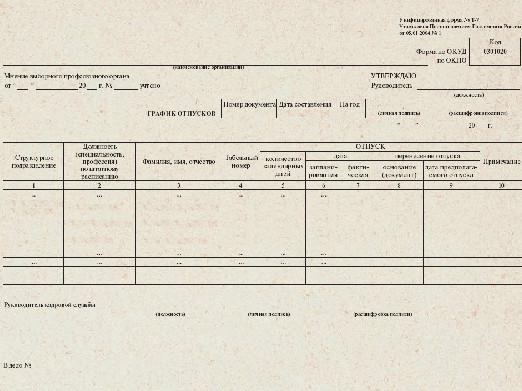 Як скласти графік відпусток?