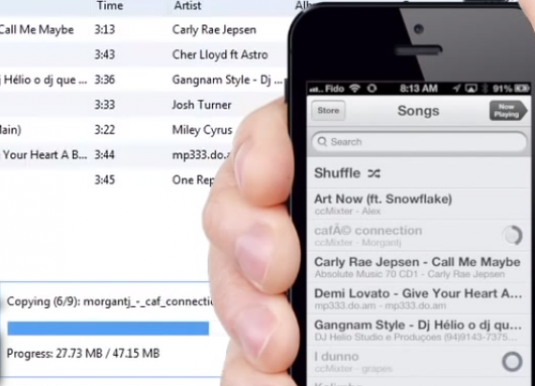 Як скинути музику на iPhone?