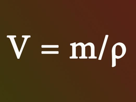 Як знайти об'єм через масу?