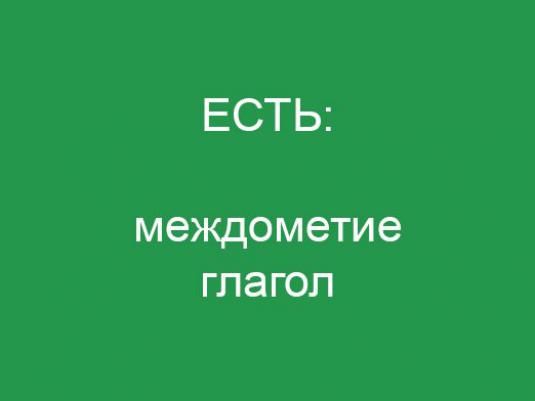 Яка частина мови слово «є»?